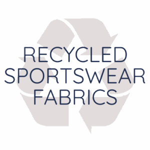 Recycled sportswear fabrics logo